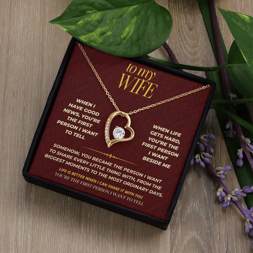 S111 - You’re The One I Want To Tell Everything To – Forever Love Necklace From Husband