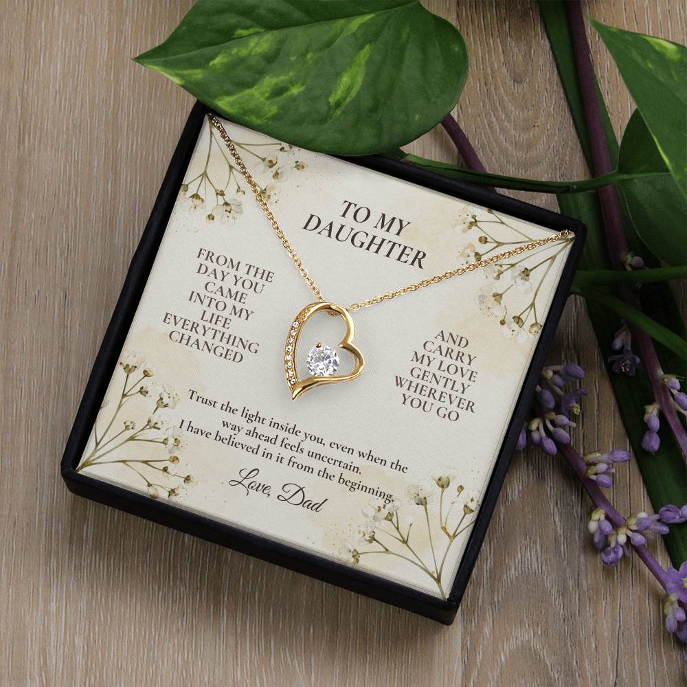 C115 - Never Doubt How Much Joy You Brought Into My Life From The Day You Arrived - Forever Love Necklace