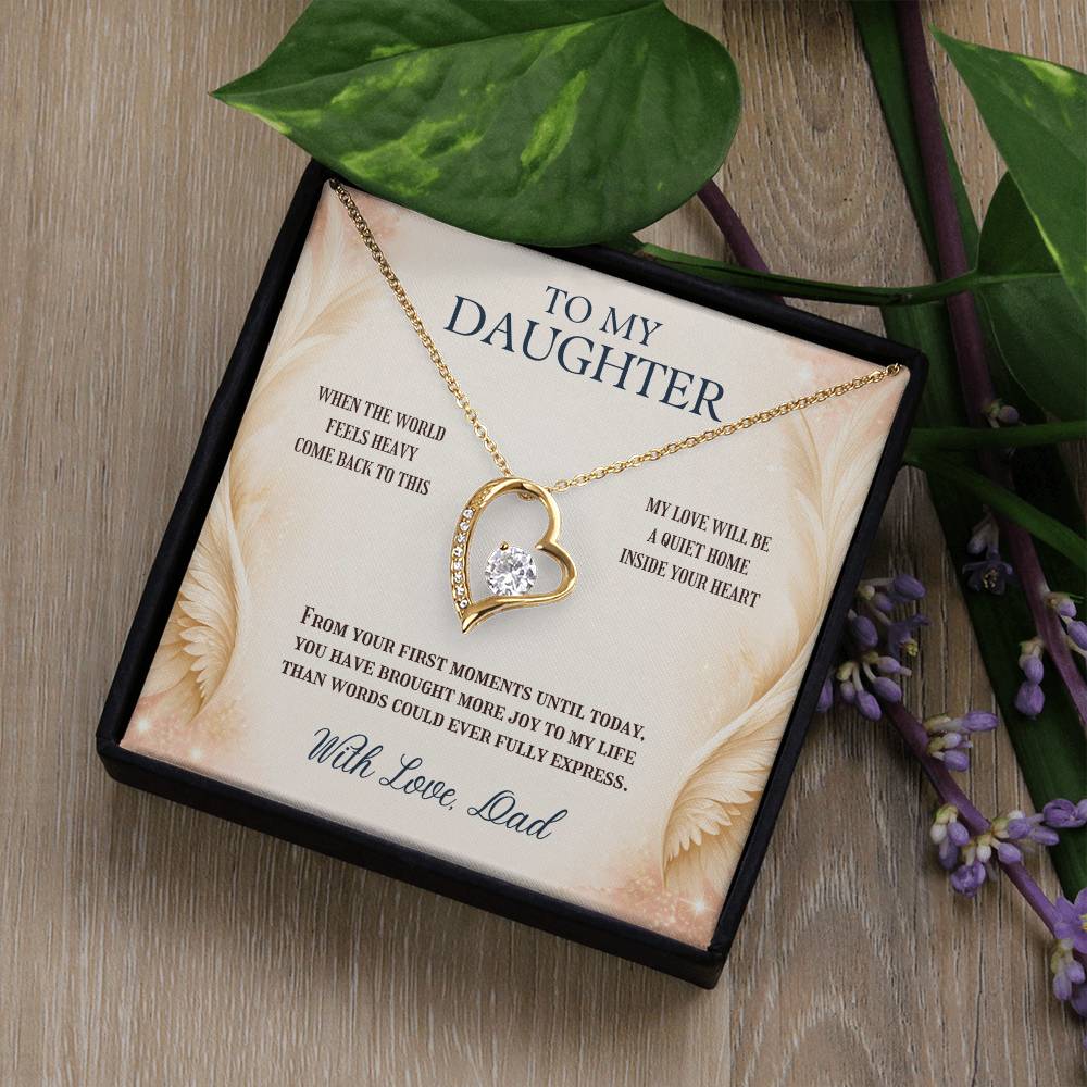C97 - May You Never Outgrow The Truth That You Are Deeply Loved Completely Valued And Forever My Daughter - Forever Love Necklace