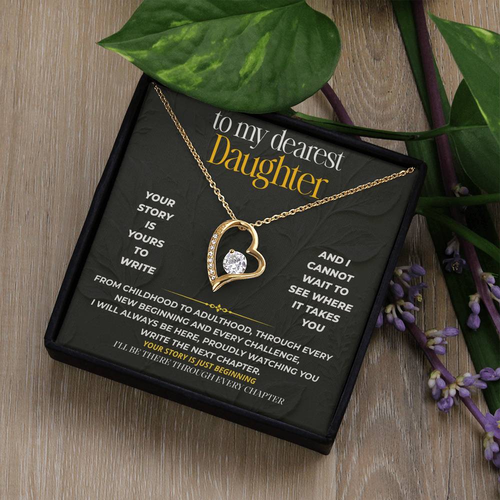 S214 - I’ll Be There Through Every Chapter – Forever Love Necklace From Dad