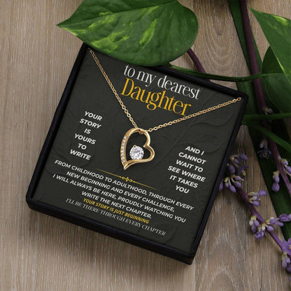 S214 - I’ll Be There Through Every Chapter – Forever Love Necklace From Dad