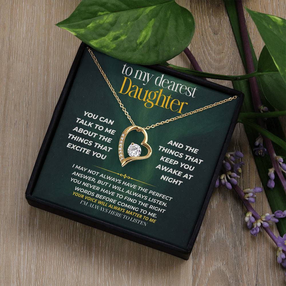 S242 - I Hope You Know I’m Always Listening – Forever Love Necklace From Dad