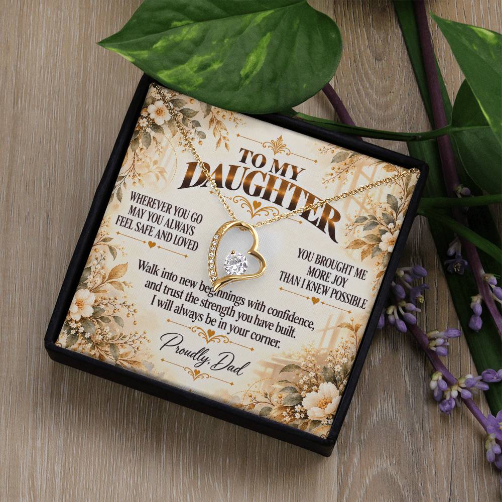 C414 - My Love Will Be Your Quiet Home Wherever Your Journey Takes You - Forever Love Necklace
