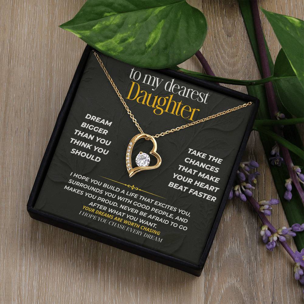 S237 - I Hope You Chase Every Dream – Forever Love Necklace From Dad