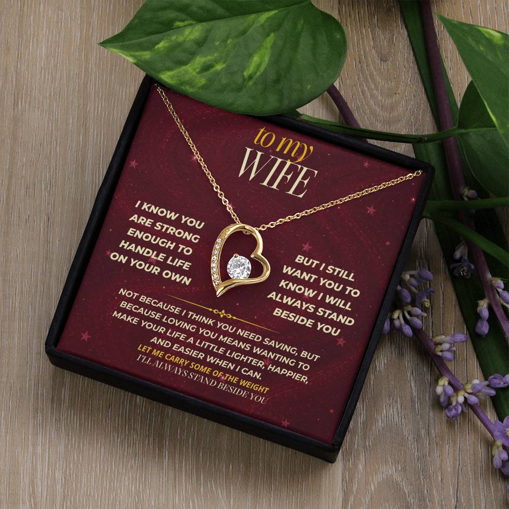 S171 - You Are The Woman I Want To Protect And Love – Forever Love Necklace From Husband