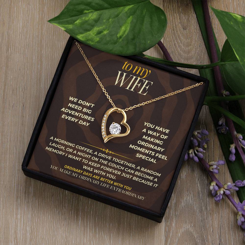 S167 - You Make My Ordinary Life Extraordinary – Forever Love Necklace From Husband