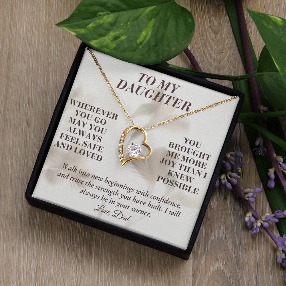C139 - May You Always Choose The Life That Makes Your Heart Feel Free Brave And Fully Alive - Forever Love Necklace