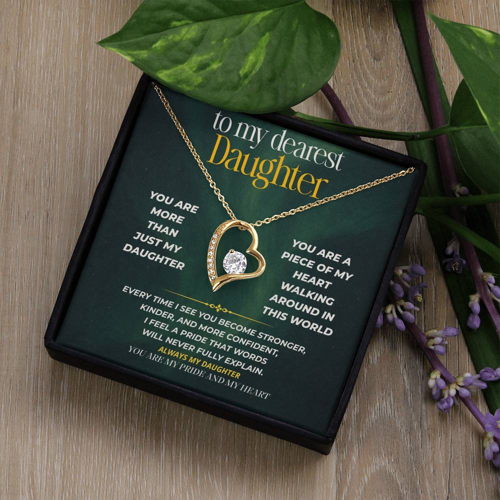 S247 - You Are My Daughter, My Pride, My Heart – Forever Love Necklace From Dad
