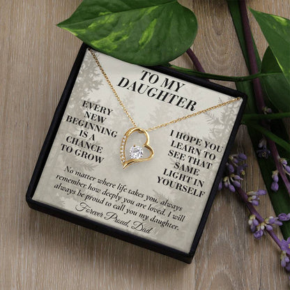 C191 - My Arms May Not Always Reach You But My Love Will Never Stop Holding You - Forever Love Necklace