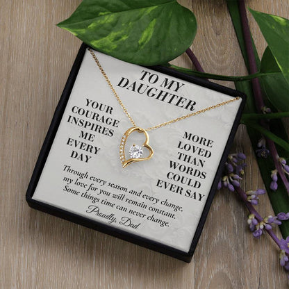 C198 - Your Story Is Only Beginning And I Will Always Be Proud To Watch You Write Every Chapter - Forever Love Necklace