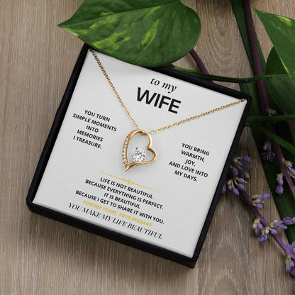 S26 - You Make Life Beautiful – Forever Love Necklace From Husband