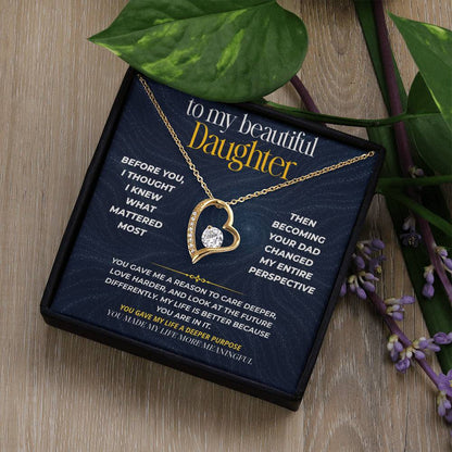 S272 - You Have Made My Life More Meaningful – Forever Love Necklace From Dad