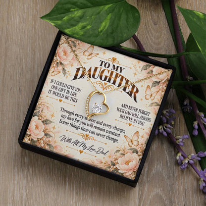 C453 - If I Could Give You One Gift It Would Be To See Yourself Through My Eyes - Forever Love Necklace