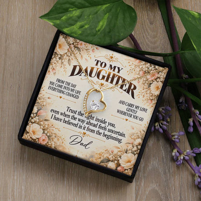 C340 - If You Ever Forget How Special You Are Remember Dad Has Never Forgotten For A Single Day - Forever Love Necklace