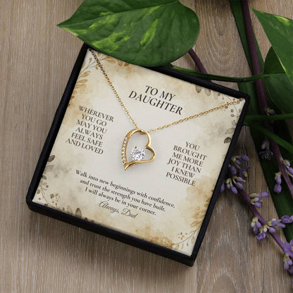 C114 - My Love Will Be Your Quiet Home Wherever Your Journey Takes You - Forever Love Necklace