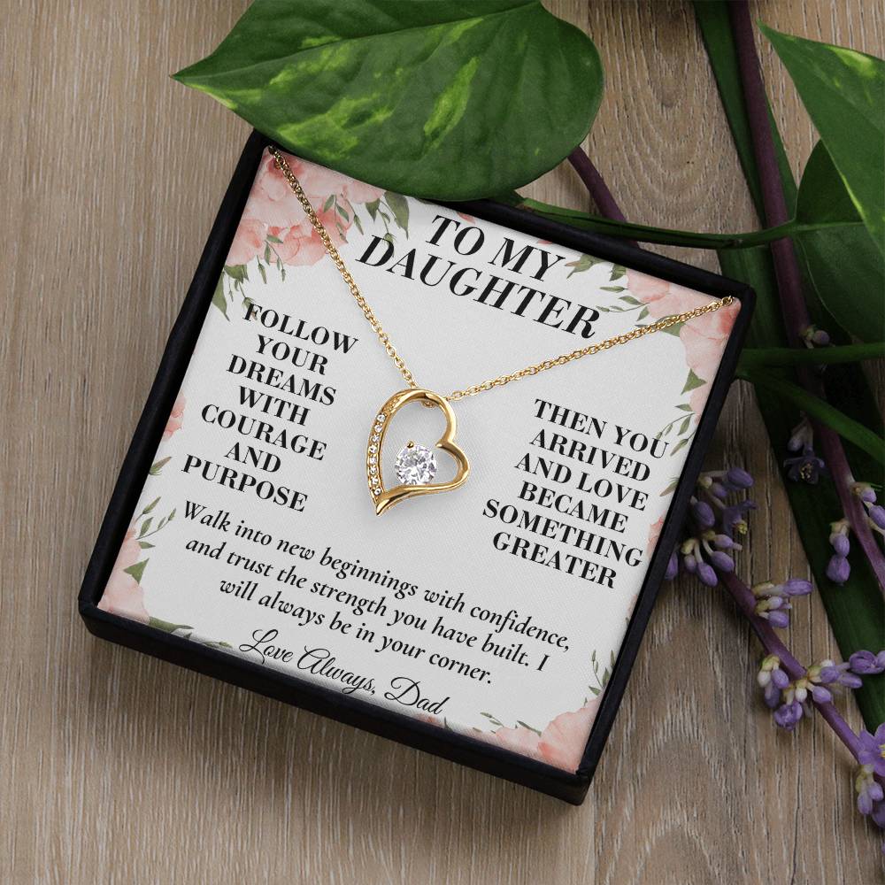 C184 - When You Feel Lost Remember The Love That Raised You Will Always Help Guide You Home - Forever Love Necklace