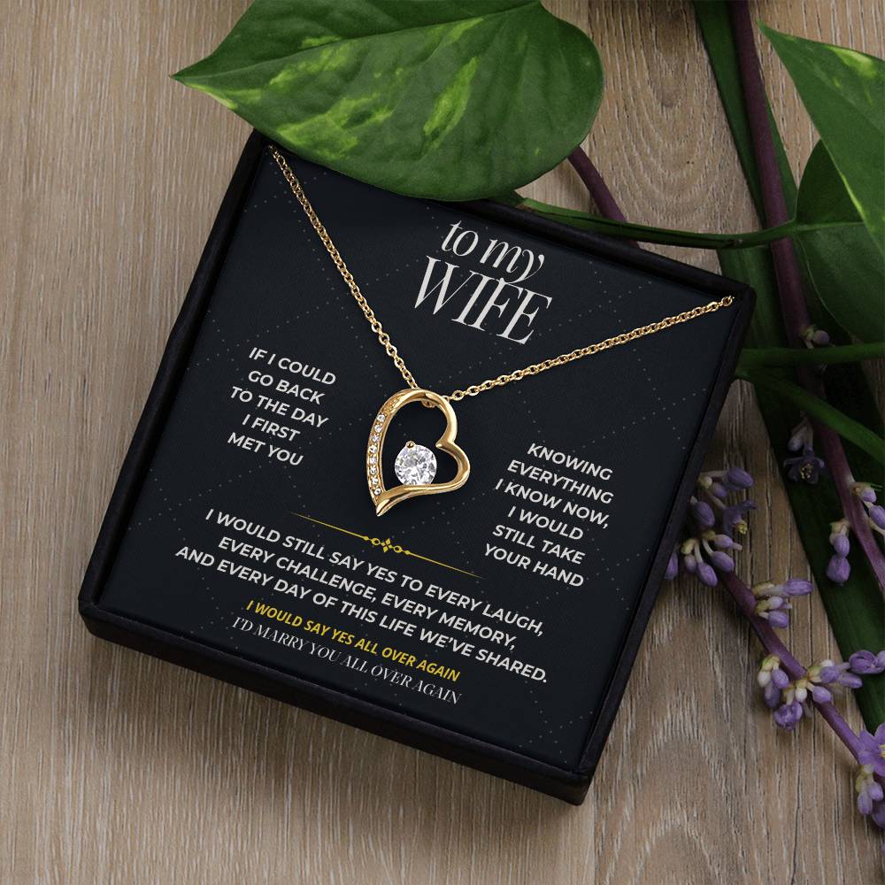S97 - I’d Marry You All Over Again – Forever Love Necklace From Husband
