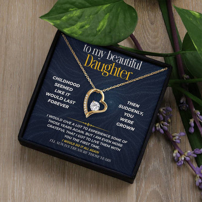 S275 - I’ll Always Treasure The Years We Had Together – Forever Love Necklace From Dad