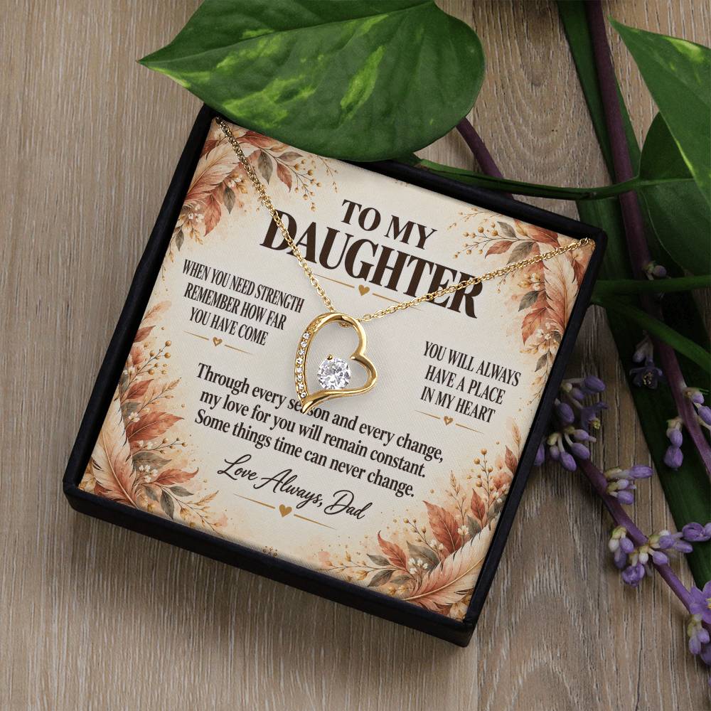 C208 - When You Need Strength Remember You Come From A Love That Never Gives Up On You - Forever Love Necklace