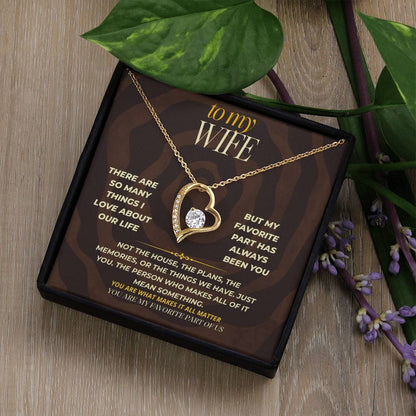 S163 - You Are My Favorite Part Of Us – Forever Love Necklace From Husband