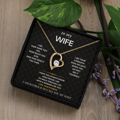 S36 - You Make Me Proud – Forever Love Necklace From Husband