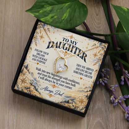 C434 - When You Feel Lost Remember The Love That Raised You Will Always Help Guide You Home - Forever Love Necklace