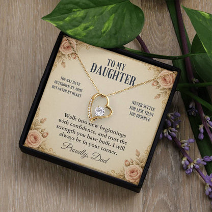 C54 - You Will Forever Be My Little Girl And One Of The Greatest Blessings Of My Life - Forever Love Necklace