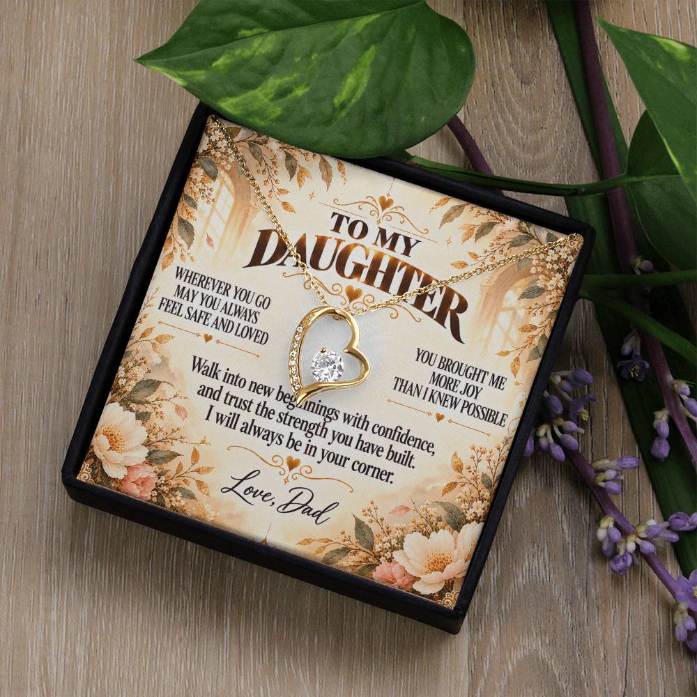 C339 - May You Always Choose The Life That Makes Your Heart Feel Free Brave And Fully Alive - Forever Love Necklace