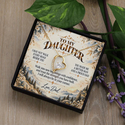 C499 - The Greatest Gift Life Gave Me Was The Chance To Love You As Your Dad - Forever Love Necklace