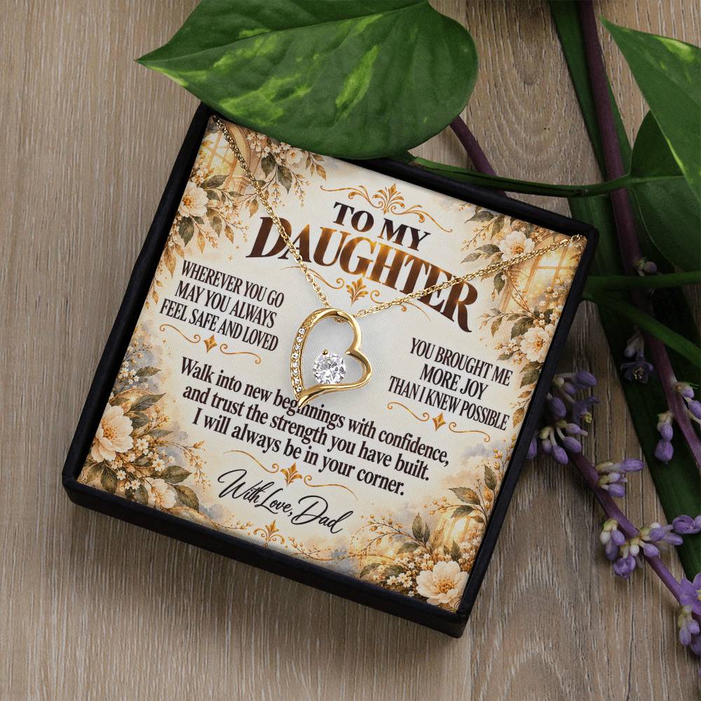 C314 - My Love Will Be Your Quiet Home Wherever Your Journey Takes You - Forever Love Necklace