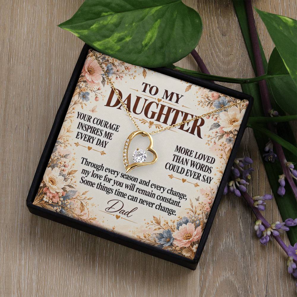 C348 - Your Story Is Only Beginning And I Will Always Be Proud To Watch You Write Every Chapter - Forever Love Necklace