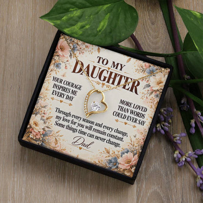 C348 - Your Story Is Only Beginning And I Will Always Be Proud To Watch You Write Every Chapter - Forever Love Necklace