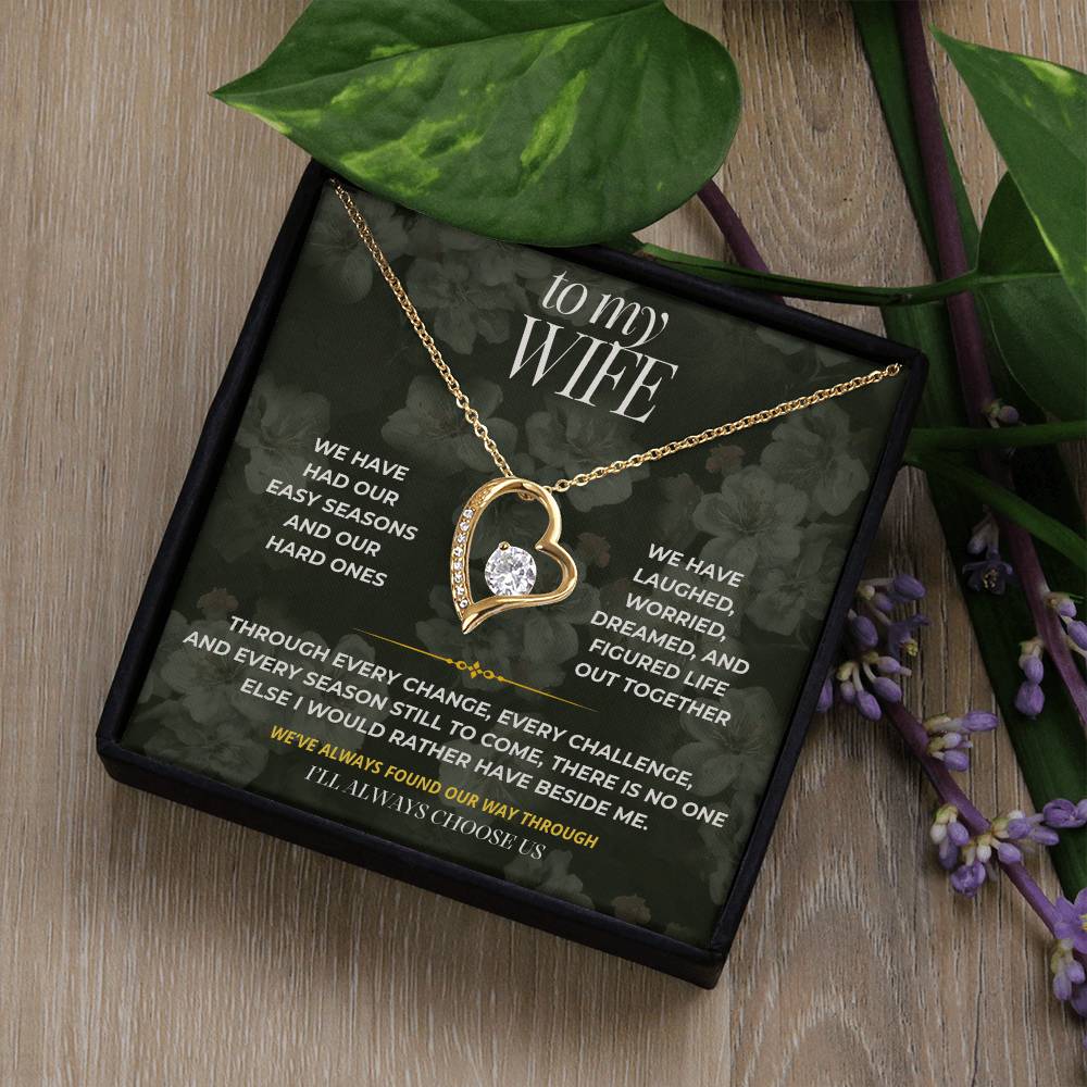 S84 - Through Every Season Of Life – Forever Love Necklace From Husband