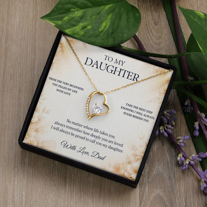 C81 - Let Your Heart Be Brave Your Dreams Be Big And Your Love For Yourself Be Strong - Forever Love Necklace