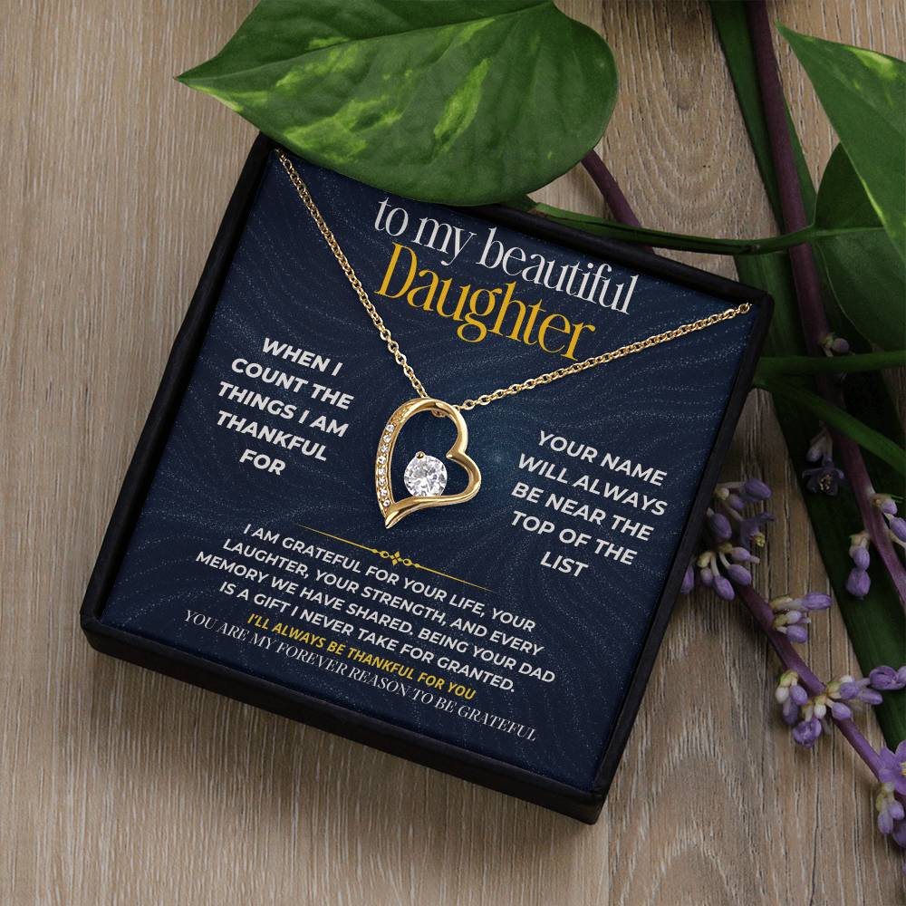 S278 - You Are My Forever Reason To Be Grateful – Forever Love Necklace From Dad