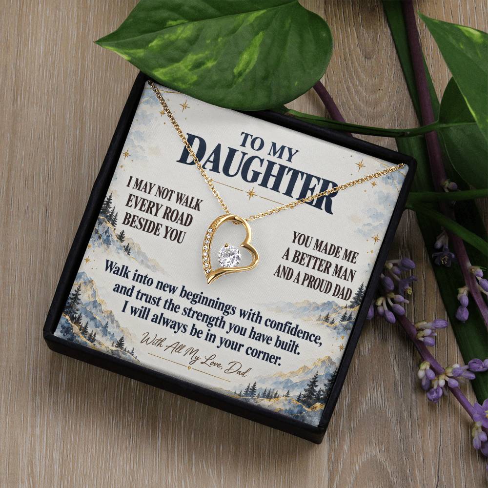 C349 - The Greatest Gift Life Gave Me Was The Chance To Love You As Your Dad - Forever Love Necklace