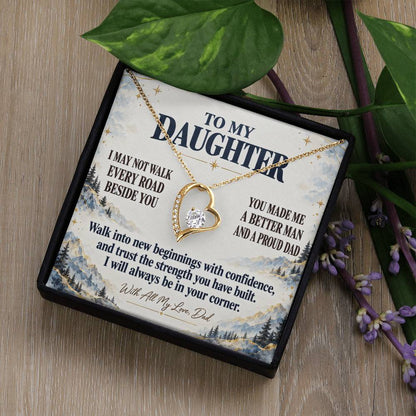 C349 - The Greatest Gift Life Gave Me Was The Chance To Love You As Your Dad - Forever Love Necklace
