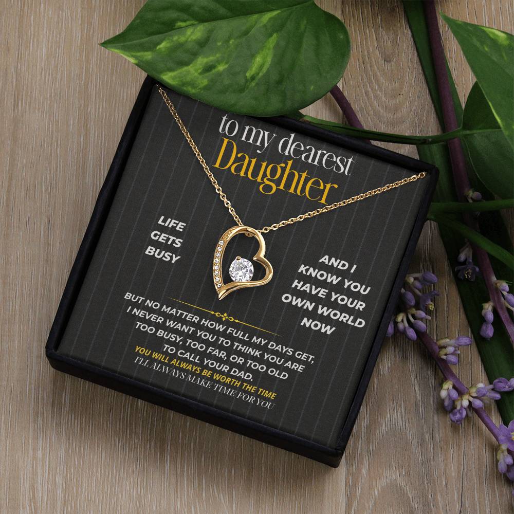S263 - I’ll Always Make Time For You – Forever Love Necklace From Dad