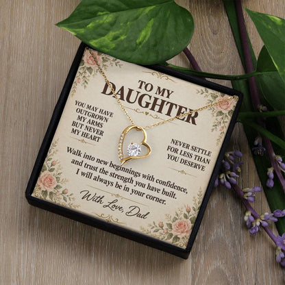 C129 - Your Life Is Yours To Create And I Will Always Be Proud Of The Woman You Become - Forever Love Necklace
