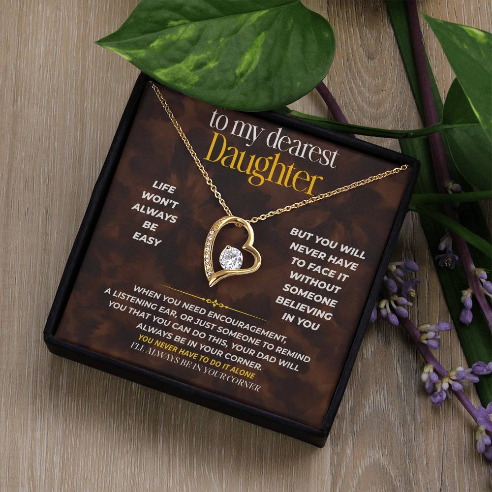 S252 - I’ll Always Be In Your Corner – Forever Love Necklace From Dad