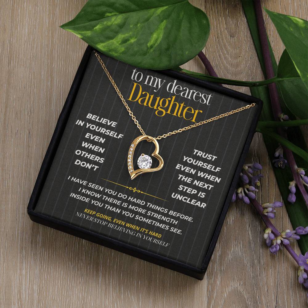 S261 - I Hope You Never Stop Believing In Yourself – Forever Love Necklace From Dad