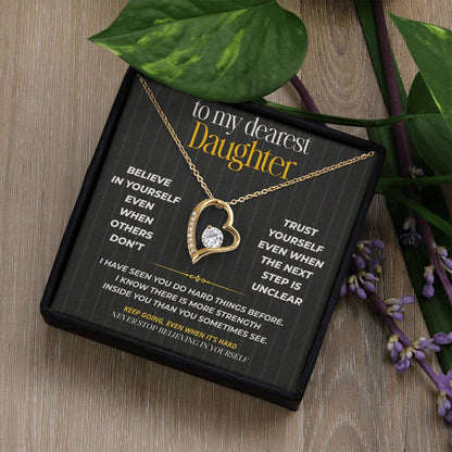 S261 - I Hope You Never Stop Believing In Yourself – Forever Love Necklace From Dad
