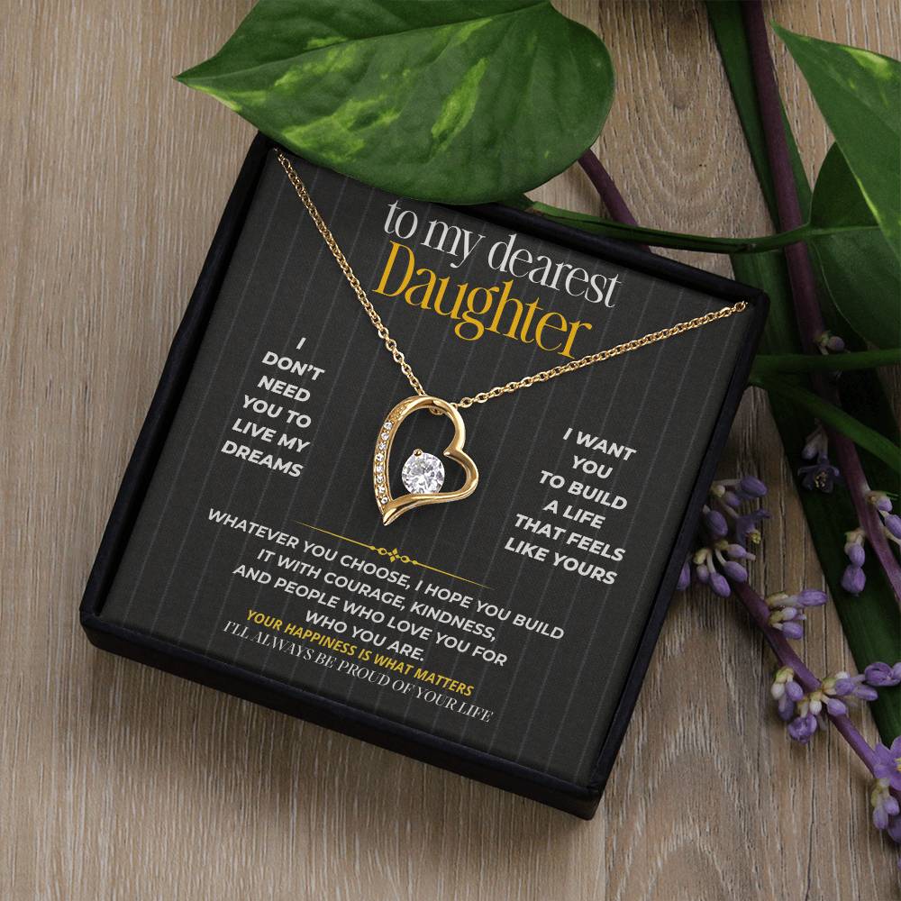S269 - I’ll Always Be Proud Of The Life You Build – Forever Love Necklace From Dad