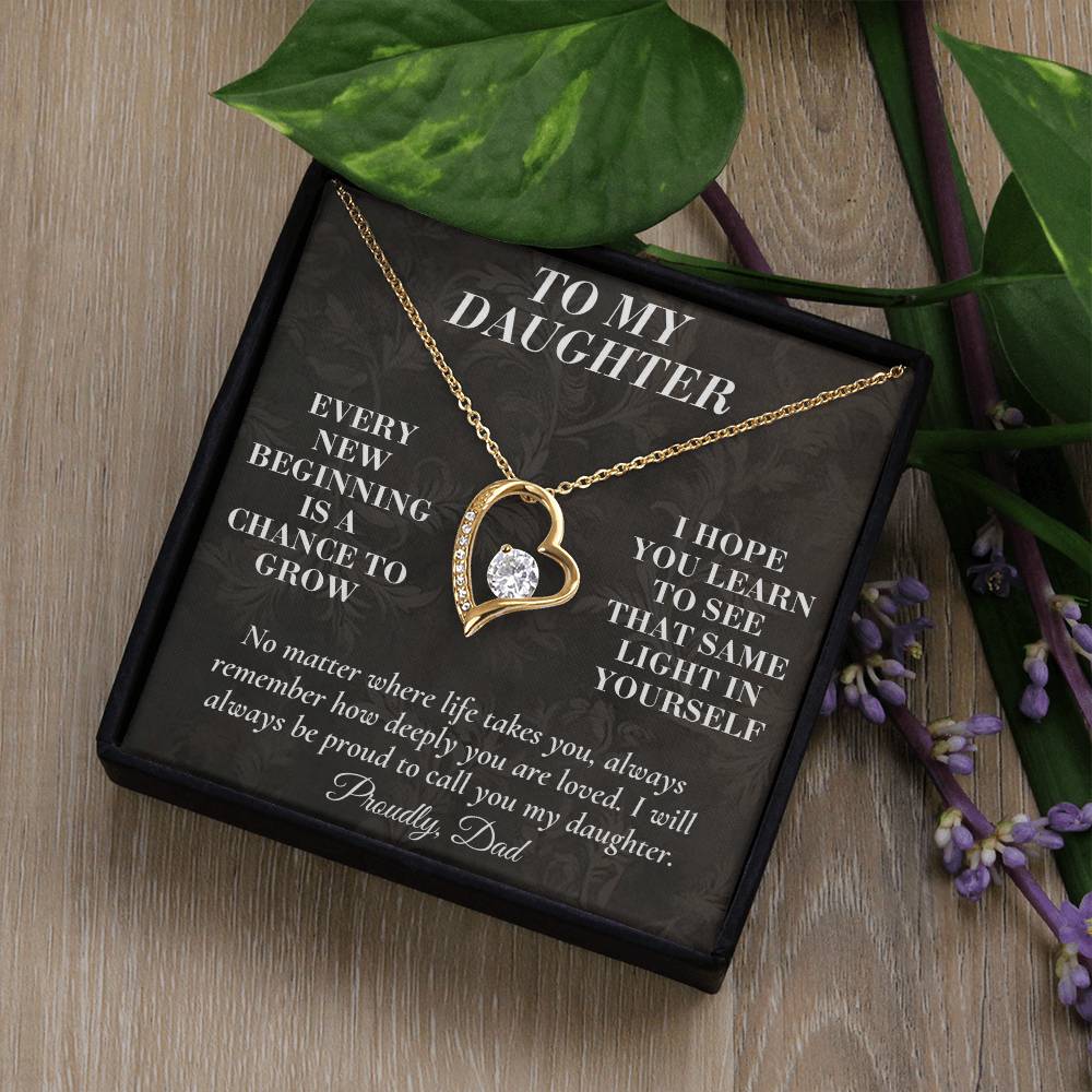 C165 - Never Doubt How Much Joy You Brought Into My Life From The Day You Arrived - Forever Love Necklace