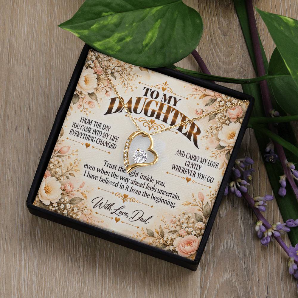 C465 - Never Doubt How Much Joy You Brought Into My Life From The Day You Arrived - Forever Love Necklace