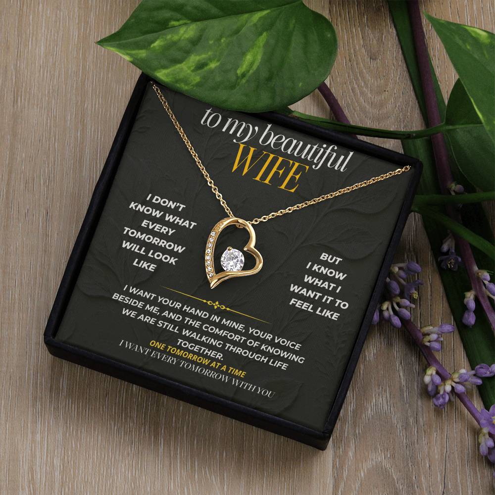 S197 - I Want Your Hand In Mine For Every Tomorrow – Forever Love Necklace From Husband