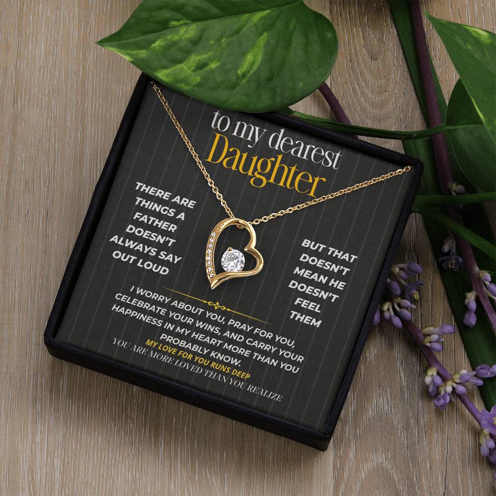 S264 - You Are More Loved Than You Realize – Forever Love Necklace From Dad