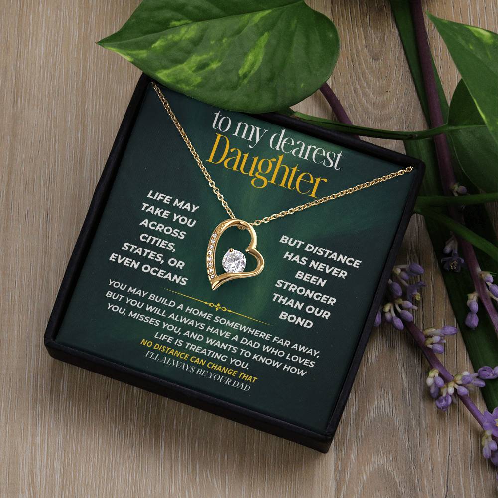 S248 - I’ll Be Your Dad No Matter How Far You Go – Forever Love Necklace From Dad