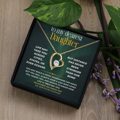 S248 - I’ll Be Your Dad No Matter How Far You Go – Forever Love Necklace From Dad