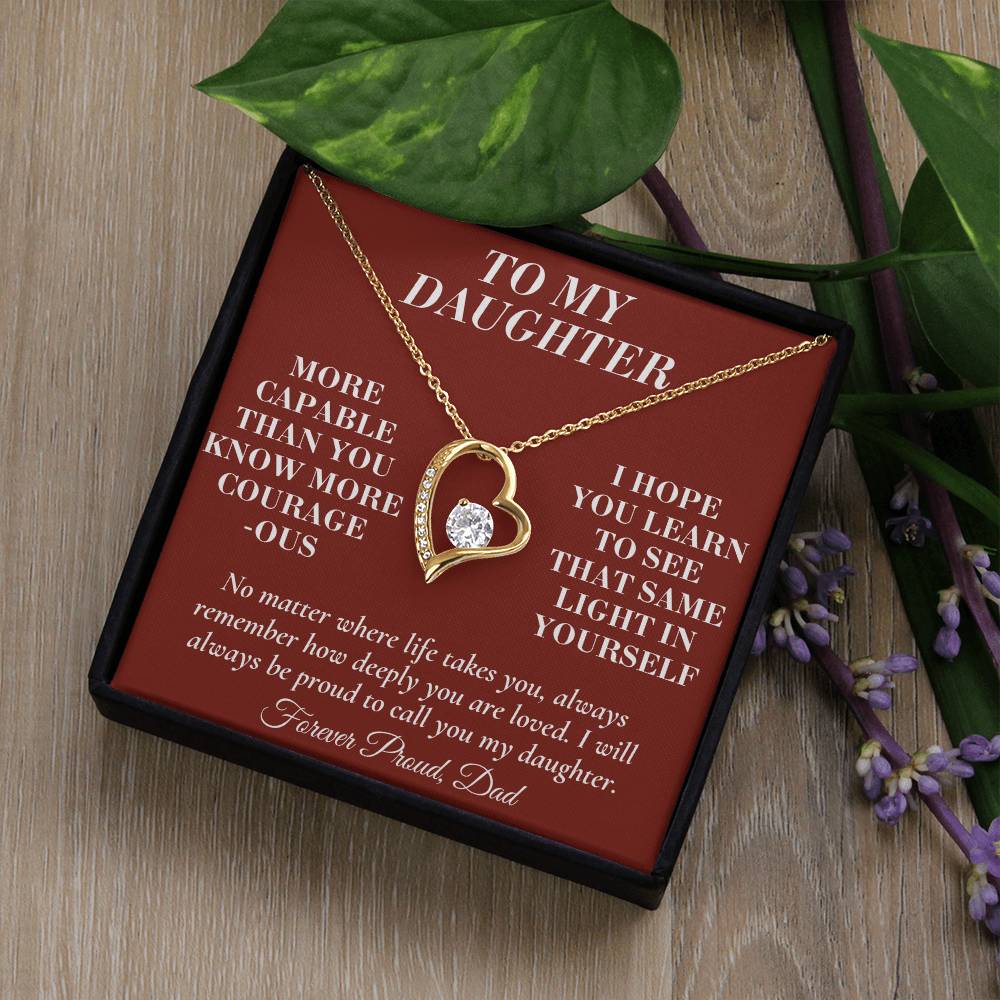 C192 - You Have A Heart Worth Protecting A Voice Worth Using And Dreams Worth Chasing - Forever Love Necklace